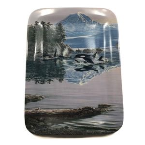 Orca Decorative Whales Plate